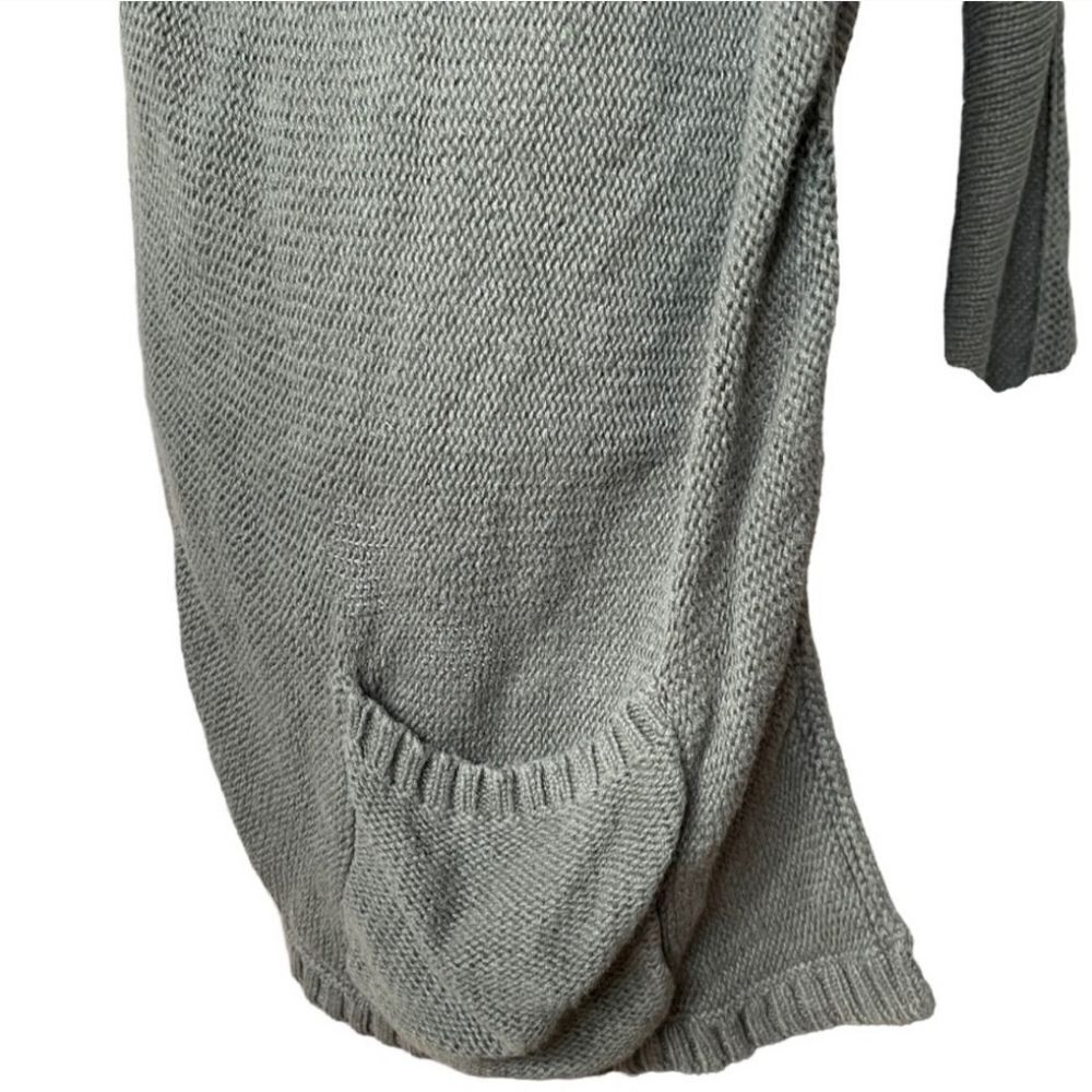 Eddie Bauer L Olive Green Knitted Pockets Shrtslvs Women’s Opened Cardigan Vest - Picture 8 of 12